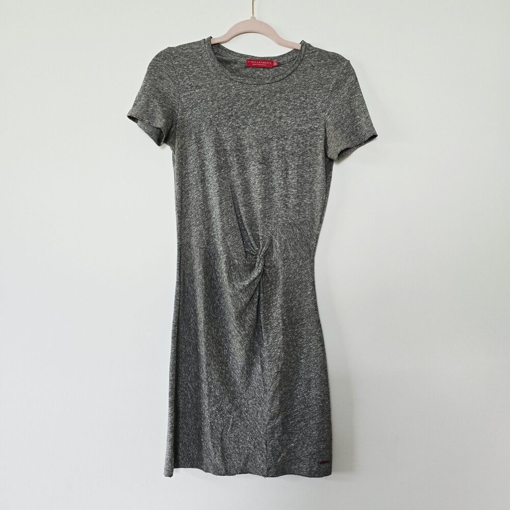 n:PHILANTHROPY Gray Jazz Knotted Jersey Dress Women's Size XS